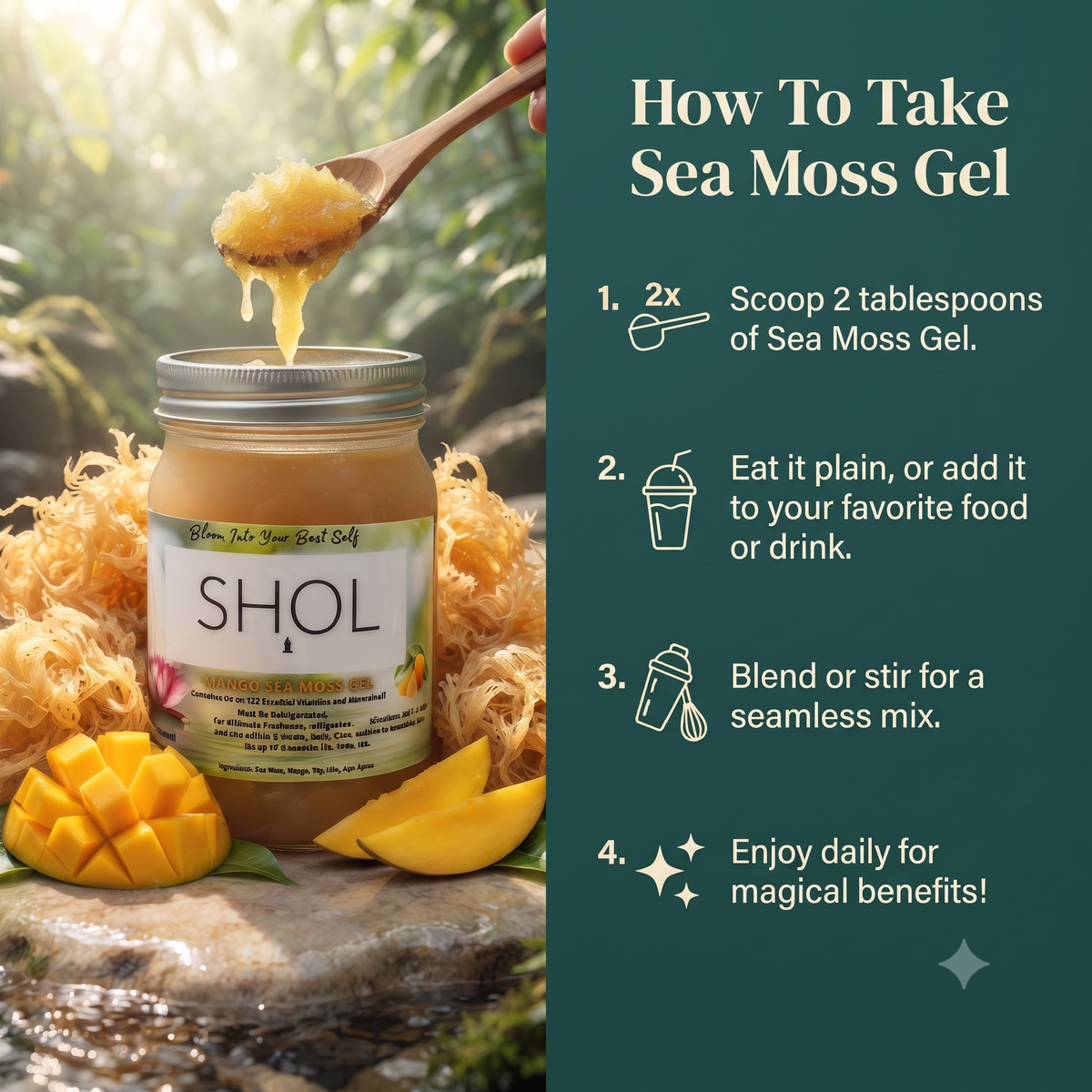 Mango Seamoss Gel 16oz