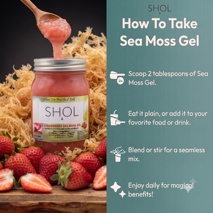 Strawberry Seamoss Gel 16oz